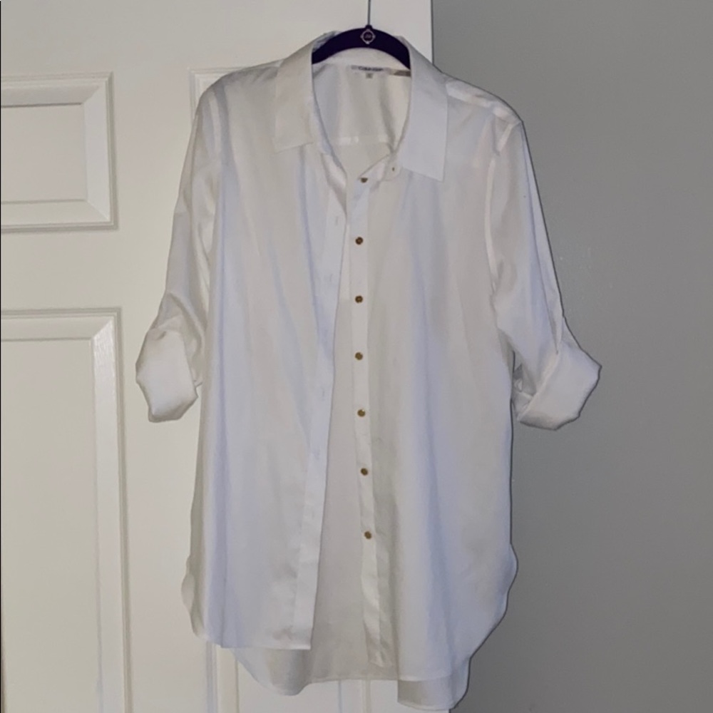 Calvin Klein White Button Up